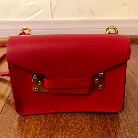 Sophie Hulme Milner Nano Crossbody Bag in Red - Picture 6 of 12
